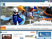 Tablet Screenshot of calvados-nautisme.com